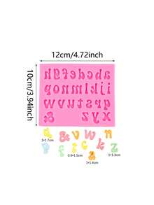 1件小寫英文字母DIY矽膠模具 - 粉紅色 - 查看 9