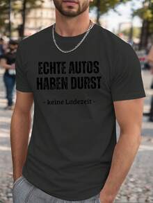 Funny  German Crinkle Plus Size Men's T-Shirt, PLUS SIZE - 白色 - 查看 6