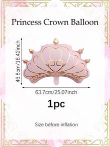 Ensemble de ballons princesse (1 ou 3 pièces) : comprend une couronne, un sac à main et une robe de princesse. Idéal pour les fêtes d'anniversaire, la décoration et les événements sur le thème des princesses, les fêtes d'anniversaire de filles, les fêtes de révélation du sexe, les photos de princesse et bien plus encore. - Multicolore - Voir 11