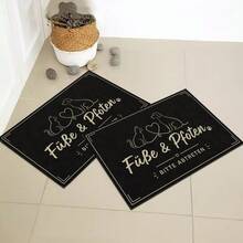 1/2pcs Polyester Kitchen Drain Floor Mat, Bedroom Carpet, Pet Mat, Suitable For Kitchen, Bathroom, Living Room, Entrance, Balcony Home Decor - Multicolor - View 12