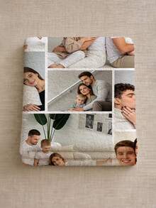 1 pieza Manta personalizada con foto, Manta personalizada con foto adecuada para cama/sofá/interior/exterior, Regalo de Navidad personalizado, Regalo para amigos, Regalo familiar, Regalo de cumpleaños, Regalo de boda, Regalo para amigos, Regalo para ella, Regalo para novia, Regalo para padres - Estilo 4 - Ver 5
