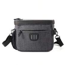 Large Capacity Bicycle Handlebar Bag, Foldable Handlebar Bag With Phone Holder, Multi-Pocket Multi-Function Storage - Multicolor - View 5