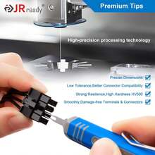 JRready DRK-D173P Molex 11-03-0044 Mini-Fit Jr Extraction Tool Molex Pin Extractor Tool Molex Pin Removal For ATX EPS PCI-E Connectors Terminal Release Tool ATX Pin Removal Tool - White - View 6