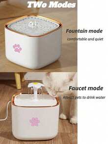 3L Cat Water Fountain, Automatic Pet Water Dispenser With Circulation Filtration System, Ultra-Quiet Water Pump, Large Capacity Cat And Small Dog Water Dispenser - 3L - View 8