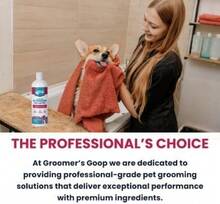 Groomers Goop Dander Relief De-Shedding Pet Shampoo U2013 Deep Cleansing Formula Reduces Shedding &Amp; Dander In Dogs &Amp; Cats, Soothes Dry Skin, Moisturizes With Vegan Collagen U2013 16 Oz Bottle - White - View 7