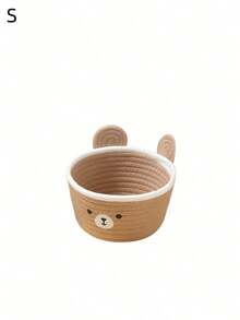 1pc/2pcs Multi-Functional Desktop Storage Basket, Suitable For Desktop Cosmetics And Miscellaneous Items, With Cute Cartoon Pattern, Home Decor, School Gift, Living Room And Bedroom Storage Organization - Multicolor - View 9