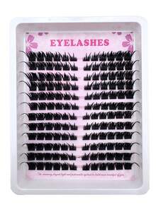 144pcs Spikes Manga Lash Clusters Manga Eyelash Clusters Anime Cluster Eyelash Extensions Clusters Lashes Natural Look Eyelashes Fairy Lash Clusters Manga Individual Lashes For Beginners,Extensions False Lashes DIY At Home - C - View 3