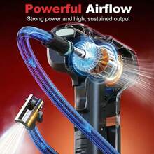Portable Tire Inflator Air Compressor - Cordless Tire Inflator 150 PSI Rechargeable Mini Smart Air Pump, Suitable For Cars, Motorcycles And Bicycles. Equipped With 7.4V 1500MAH - Multicolor - View 9
