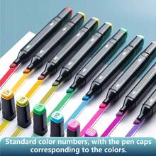 GAWFOLK 264 Markers Per Set. Artistic And Creative Markers. Double-Ended Design, Suitable For DIY Doodles And Professional Watercolor Painting. Perfect For Drawing, Coloring, DIY Projects, And Note-Taking. Back-To-School Essential (Marker Paper Included). - Bestselling Multi-color Marker Set - View 4