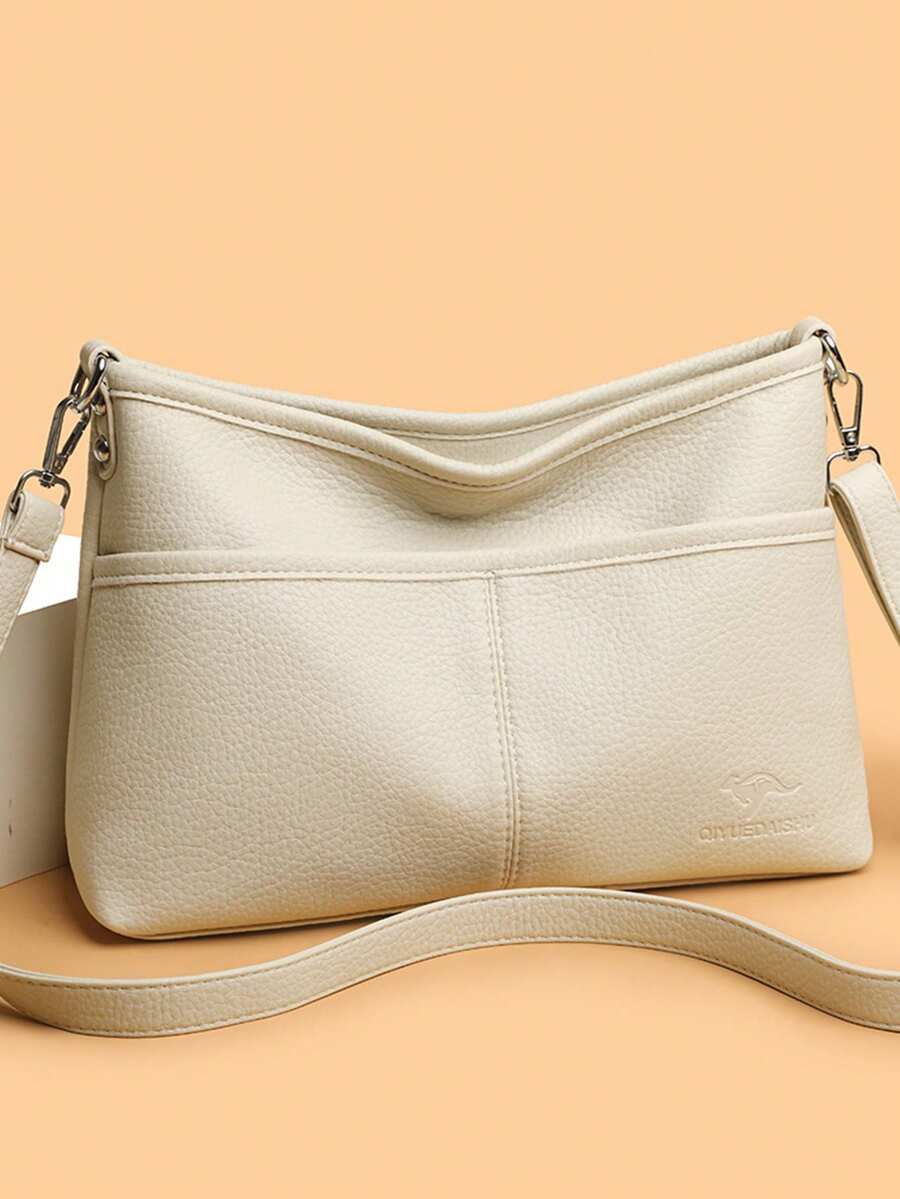 Fashion Pu Leather Shoulder Bag Women Large Capacity Casual Crossbody Bags 2026 New Style High-End Feeling Middle-Aged