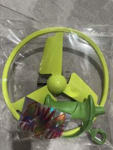 Rope UFO Toy, Manual Launch Outdoor Spinning Disc, No Battery Required, Durable And Easy To Operate, Family Interactive Flying Toy - Multicolor - View 6