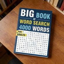 Large Font Word Search Game Book For Adults, Elderly And Adolescents - 4000 Anti-Eye Fatigue Font Word Word Finding Puzzles, A Stress Reduction Game Suitable For Large Font Users - Blue - View 3