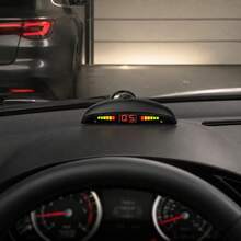 Sensor Estacionamento Carro com Visor LED + Sistema de Ré   Bipe - sensor ré 4s preto - Visão 3