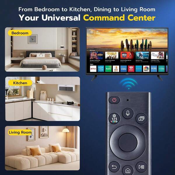 Compatible con control remoto de Smart TV: Control de voz de repuesto para BN59-01385A, compatible con la mayoría de televisores Frame QLED LED LCD 8K 4K 2018-2024