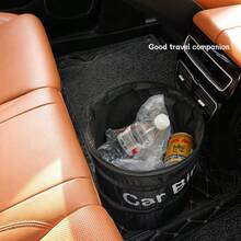 Hanging 7.87x11.81 Inch Car Trash Can - 1pc Convenient Garbage Container And Seat Back Storage Bag - Car Interior Accessory, Foldable Car Trash Can, Car Seat Hanging Storage Garbage Bag, Car Built-In Storage Bin, Home Storage, Bathroom Storage, Kitchen Storage, Home Trash Can, Office, Dorm Desk Trash Can, Storage Bin, Outdoor Camping Portable Trash Can, Hanging Storage Bin, Gift - Folding Bucket - View 6