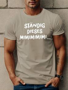 Fun German Men's Short Sleeve T-shirt Summer T-shirt Top - Weiss - Übersicht 7