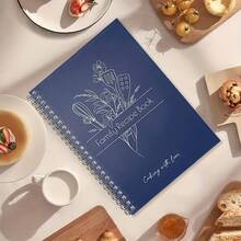 1 Pc A5 Spiral Bound Blank Recipe Notebook, Suitable For Cooking Enthusiasts, Simple Minimal Kitchen Art Planner, Can Be Used For School Supplies And Back To School Season. - Minimal - View 4