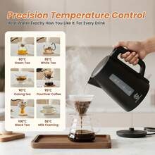 SUPERLEX 1.7L Electric Tea Kettle With Visual Water Level Display, 3000W Fast Boiling Water Kettle, Auto Shut-Off When Water Lacking & Dry Boiling Protection. PP Body With Anti-Scalding Design, Ideal For Coffee & Tea. - 英規插(220-240V) - 查看 3