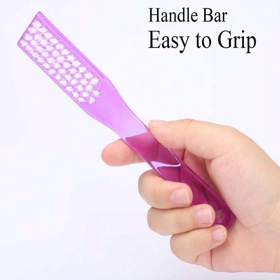 Multi-Use Long Plastic Cleaning Brush Durable Handle For Bathroom Kitchen Shoe Washing (Color Random)