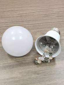 Fun Light Bulb Shaped Storage Box (Not A Real Light Bulb), Light Bulb Shaped Box, Realistic Light Bulb Storage Box, Realistic Light Bulb With Secret Compartment - Password Lock, Hidden Storage For Cash, Jewelry And Valuables, Transparent Plastic Design, No Battery Required, Party Gift, Holiday Gift - Multicolor - View 9