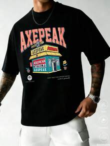 Za Unisex T-Shirt 100% Cotton Regular Fit With Graphic Print, Short Sleeve, Casual Style, Summer Streetwear, Urban Style, Printed Top, Vintage Fashion, Soft And Breathable. - 淺粉色 - 查看 1