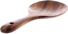Natural Wooden Rice Spoon Non-Stick Wooden Rice Paddle Rice Scooper Rice Serving Spoon Rice Spatula For Rice Potato Salads, Serving Utensils For Kitchen And Dining, Rice And Potato Servers(7 Inch ) - White - View 1