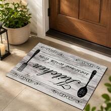 1pc Home Decor, Pattern Printed Floor Mat, Diatomaceous Earth Kitchen Rug, Kitchen Mat, Floor Mat, Easy To Clean, Printed Rectangular, Suitable For Living Room, Bedroom, Hallway, Bathroom, Laundry Room - Polyester Carpet, Suitable For Indoor And Outdoor Home Decor - Multicolor - View 6