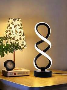 LED Double Helix Desk Lamp, 3-Color Dimmable Decorative Lamp, Suitable For Holiday, Room, Living Room, Study, Office, Birthday Gift, Decorative Ornament, Night Light - Desk Lamp - View 5