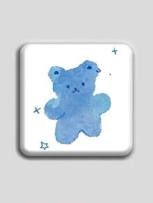 可愛方型徽章，經典時尚徽章/胸針/別針，2D平面設計，高品質金屬配件，適合裝飾衣物、帽子、背包，送給朋友、同學、同事、家人的創意節日禮物 - 彩色 - 查看 9