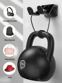 Universal Headphone Stand/Game Controller Holder, Multi-Functional Adhesive Plastic Wall Mount Hook, Compatible With Switch, , And Game Controllers, Gaming Headset Stand, Easy-To-Install Adhesive Desk/Bed/Sofa Mount - View 4