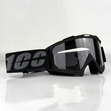 Black Off-Road Motorcycle Riding Goggles, Wide Field Of View PC Lens Eye Protection Glasses, With Adjustable Elastic Strap, Suitable For Off-Road Motorcycle, ATV, Mountain Bike Outdoor Sports - 100 - View 6