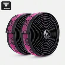 TOSUOD Nastro antiscivolo per manubrio di bicicletta, avvolgimento per impugnatura da ciclismo resistente all'usura, assorbente gli urti e traspirante, protezione universale per manubrio di bici da strada e da montagna, accessorio di modifica morbido, antiscivolo e traspirante - Multicolore - Visualizzare 14