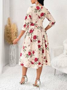 Lady Vestido de mujer de unicolor, de tela con textura, vestido elegante para mujer, vestido para boda, vestido exquisito - Multicolor 2 - Ver 1
