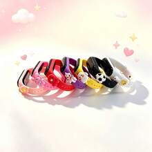 7pcs/Set Women's LED Touch Screen Electronic Watch, TPU Strap, With Cute Animal 3D Pattern -- 7 Colors Matching, Can View Time & Date, Suitable For Back To School, Birthday, Christmas, Holiday Gifts, Daily Wear, School, Sports - Multicolor - View 5
