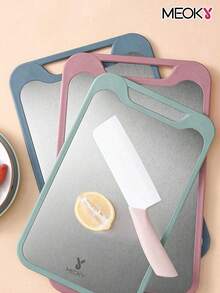 Meoky 这款双面砧板采用不锈钢和塑料组合材质制成，尺寸较大，非常适合各种厨房工作，例如切菜切肉、揉面、擀面皮和处理水果。它防滑、耐磨、易于清洁，适用于家庭厨房、烘焙和餐厅食品准备。对于烹饪爱好者和家庭厨师来说，这是一款实用之选。 - 1PC - 查看 1