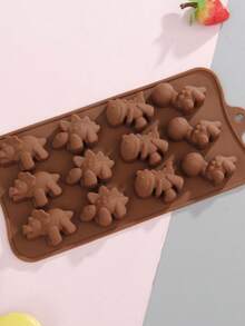 8-Cavity 2/3pcs Set Silicone Mold Animal Insect Dinosaur Multi-Style Creative Design Silicone High-Quality Kitchen Tool, Multi-Functional Heat-Resistant Non-Stick Easy-Release Easy-Clean Reusable Mold, Homemade Dessert Durable Kitchenware Suitable For Chocolate, Candy, Ice Cubes, Pudding And Cake Decoration Animal & Insect Shaped Baking Mold - 查看 15