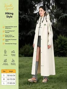 1pc Women's One-Piece Long Thickened Raincoat, Adult Motorcycle/Bicycle Riding Rain Poncho, Suitable For Motorcycle/Bicycle Riding, Outdoor Warmth, Suitable For Valentine's Day, Pets, Carnival, Spring/Summer, Bridesmaid Gift, Indoor Bedroom Decor, Beach - Multicolor - View 17