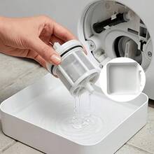 1件洗衣機排水盤，理想的集水盤，滾筒洗衣機專用排水容器，完美收集濾網殘餘水 - A - 查看 3