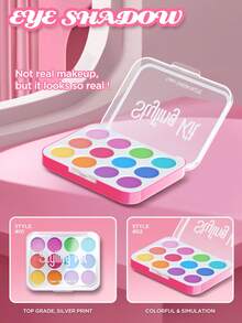 1 Set Girls Pretend Play Makeup Kit, Non-Applicable, Luxury Cosmetic Simulation Fashion Toy Set -- Includes Realistic Lipstick, Eyeshadow, Brushes, Etc. Some Parts Sent Randomly - Multicolor - View 6