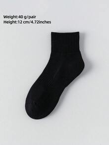 1/4/10/20 Pairs Men's Pure Cotton Socks, Comfortable Mid-Calf Socks, Unisex, Suitable For All Seasons, Perfect For Sports And Daily Wear - Multicolor - View 33