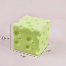 1pc 2026 New Slow Rebound Realistic Cheese Bread Squeeze Toy, Soft & Sticky Cheese Block Stress Relief Toy, Silicone Highly Attractive Animal Cream Mud, Thick Hand Feel, Daily Stress Relief & Boredom Relief, Perfect Party Favor, Anti-Stress Toy, Desk Decor, Birthday Gift, Easter Gift, Perfect Gift - Multicolor - View 7