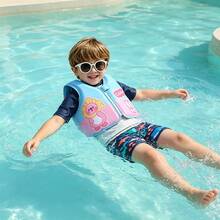 1pc Kids Pool Beach Water Swimming Non-Inflatable Lightweight Breathable Buoyancy Vest Jacket, Suitable For 15-55 Lbs Boys And Gi, First Day Of School - Multicolor - View 4