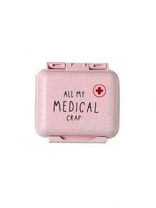 Mini 6-Compartment Portable Pill Box, Medicine Storage Box, Travel Pill Box, Printed With "My Pill Box" And Pill Pattern, 6-Compartment Small Pill Box, Sealed Pill Packaging Storage Box, 6-Day Weekly Pill Storage Box, Travel Essential Pill Box, Daily Vitamin Pill Box, Pocket Pill Box Storage Box, Exquisite Storage Box, Home Essential, Travel Essential - Multicolor - View 14