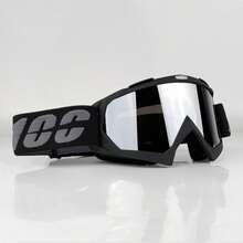 Black Off-Road Motorcycle Riding Goggles, Wide Field Of View PC Lens Eye Protection Glasses, With Adjustable Elastic Strap, Suitable For Off-Road Motorcycle, ATV, Mountain Bike Outdoor Sports - 100 - View 10