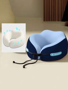 1/2 piezas Almohada de cuello en forma de U de espuma de memoria, múltiples opciones, almohada portátil para siestas de viaje, almohada de cuello de rebote lento, esencial para siestas en la oficina, almohada de soporte de cuello para viajes en avión, desmontable y lavable a máquina, con bolsa de almacenamiento, soporte de cuello, almohada de viaje con soporte de rebote lento - Multicolor - Ver 29