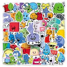 50pcs Battle For Dream Island Stickers, Scrapbook Aesthetic Stickers, Cartoon BFDI Merchandise, Large Quantity Helmet Stickers, Off-Road Motorcycle Stickers, Vinyl Waterproof Stickers, Suitable For Water Bottles, Computers, Laptops, Phones, Luggage, Notebooks, Refrigerators - Multicolor - View 2