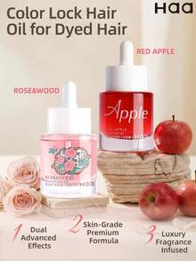 Haa Fragrance Hair Oil 30ml, Hair Oil, Skincare-Grade Formula, 8 Natural Plant Oils, Nourishing Repairing Smoothing Strengthening, Effectively Taming Frizz, Bringing Silky Shine, Revitalizing Dry Damaged Hair - Red Apple - View 5