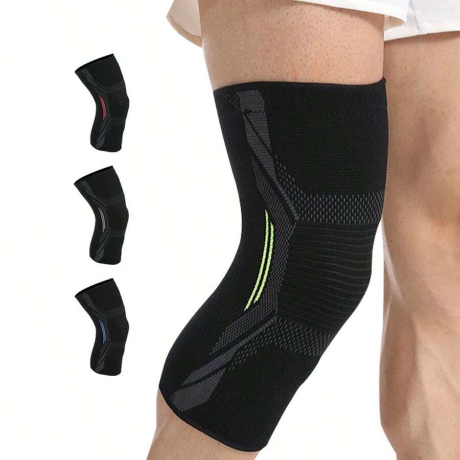 Sports Fitness Cycling Running Leg Cover Thin Warm Elastic Protective Gear Spring Breathable Unisex Non-Slip Nylon Knee Pads