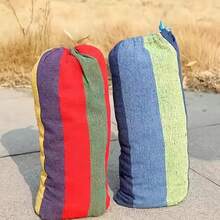 Durable Canvas Patio Hammock - Portable Outdoor Camping Summer Set, Portable Outdoor Hammock - A - View 8