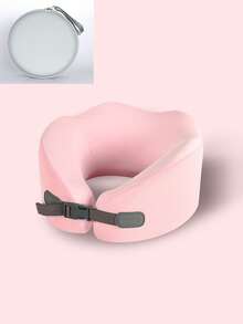 1/2 piezas Almohada de cuello en forma de U de espuma de memoria, múltiples opciones, almohada portátil para siestas de viaje, almohada de cuello de rebote lento, esencial para siestas en la oficina, almohada de soporte de cuello para viajes en avión, desmontable y lavable a máquina, con bolsa de almacenamiento, soporte de cuello, almohada de viaje con soporte de rebote lento - Multicolor - Ver 23